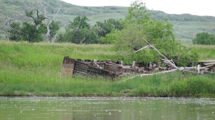 Believed to be the remains of a steamship
