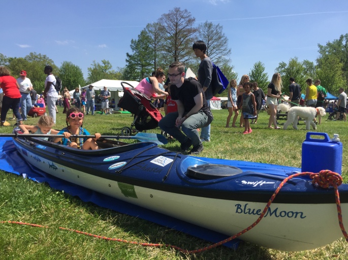 No child was left behind when it came to park paddling at the STL Earth Day Festival. Not one child passed up the opportunity to take a virtual paddle.